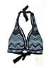 Becca Chevron-herringbone Blue Swimsuit Top Size M - photo 1