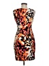 Cache Animal Print Multi Color Orange Cocktail Dress Size 6 - photo 2