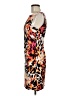 Cache Animal Print Multi Color Orange Cocktail Dress Size 6 - photo 5