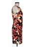 Cache Animal Print Multi Color Orange Cocktail Dress Size 6 - photo 4
