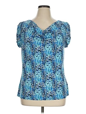 Tahari by ASL Short Sleeve Blouse (view 1)