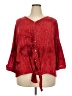 Coral Bay Red 3/4 Sleeve Blouse Size 3X - photo 1