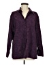Studio Works 100% Polyester Paisley Purple Long Sleeve Blouse Size M - photo 1