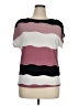 Lavish Color Block Pink Short Sleeve Top Size XL - photo 1