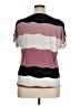 Lavish Color Block Pink Short Sleeve Top Size XL - photo 2