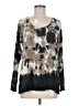 XCVI Tie-dye Tan Gray Long Sleeve Top Size M - photo 1