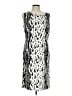 Kasper Graphic Ivory Cocktail Dress Size 12 - photo 1