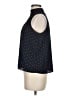 J for Justify 100% Polyester Polka Dots Black Sleeveless Blouse Size M - photo 5