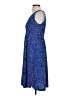 Chaps Polka Dots Blue Casual Dress Size XS - photo 5