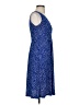 Chaps Polka Dots Blue Casual Dress Size XS - photo 4