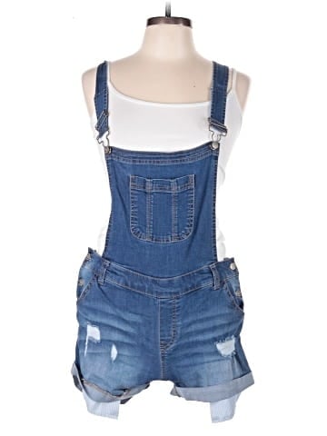 Wax Jean Overall Shorts (view 1)