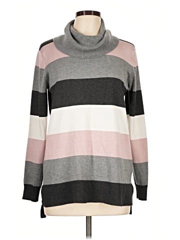 Cable & Gauge Turtleneck Sweater (view 1)