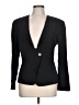 August Silk 100% Silk Black Silk Blazer Size 10 - photo 1