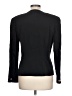 August Silk 100% Silk Black Silk Blazer Size 10 - photo 2