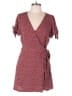 Ann Taylor LOFT Polka Dots Burgundy Romper Size 10 - photo 1