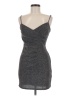 Trixxi Metallic Gray Cocktail Dress Size M - photo 1