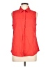 SONOMA life + style Red Sleeveless Button-Down Shirt Size L - photo 1