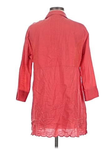 Parsley & Sage 3/4 Sleeve Button-Down Shirt (view 2)