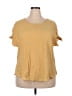 Perch by Blu Pepper Yellow Short Sleeve Top Size XXL - photo 1