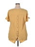 Perch by Blu Pepper Yellow Short Sleeve Top Size XXL - photo 2