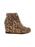 Weeboo Animal Print Brown Wedges Size 7 - photo 1