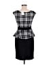 Studio M Houndstooth Black Cocktail Dress Size 8 - photo 2