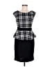 Studio M Houndstooth Black Cocktail Dress Size 8 - photo 1
