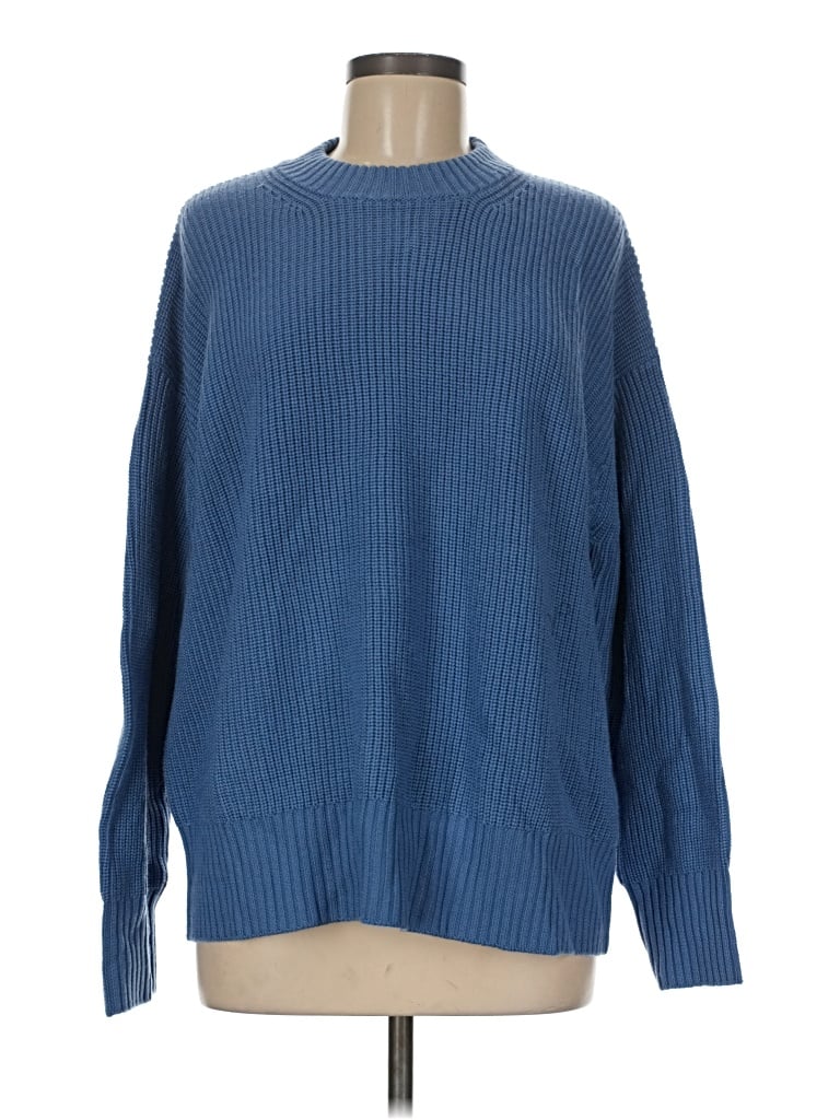 Pre-owned Stefanel Wool Pullover Sweater In Blue