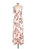Lulus 100% Polyester Floral Pink Casual Dress Size L - photo 2