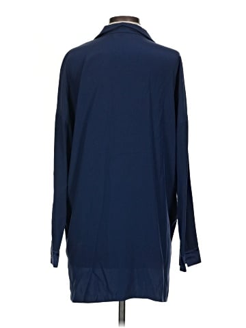 Lafayette 148 New York Long Sleeve Silk Top (view 2)