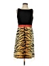 Etcetera Animal Print Brown Cocktail Dress Size 2 - photo 1