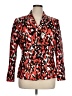 Collections for Le Suit 100% Polyester Print Red Blazer Size 16 - photo 1