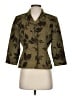 Le Suit 100% Polyester Floral Green Blazer Size 4 Petite - photo 1