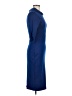 Unique Vintage Solid Blue Cocktail Dress Size M - photo 4