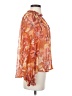 Chenault Orange Long Sleeve Blouse Size S - photo 4