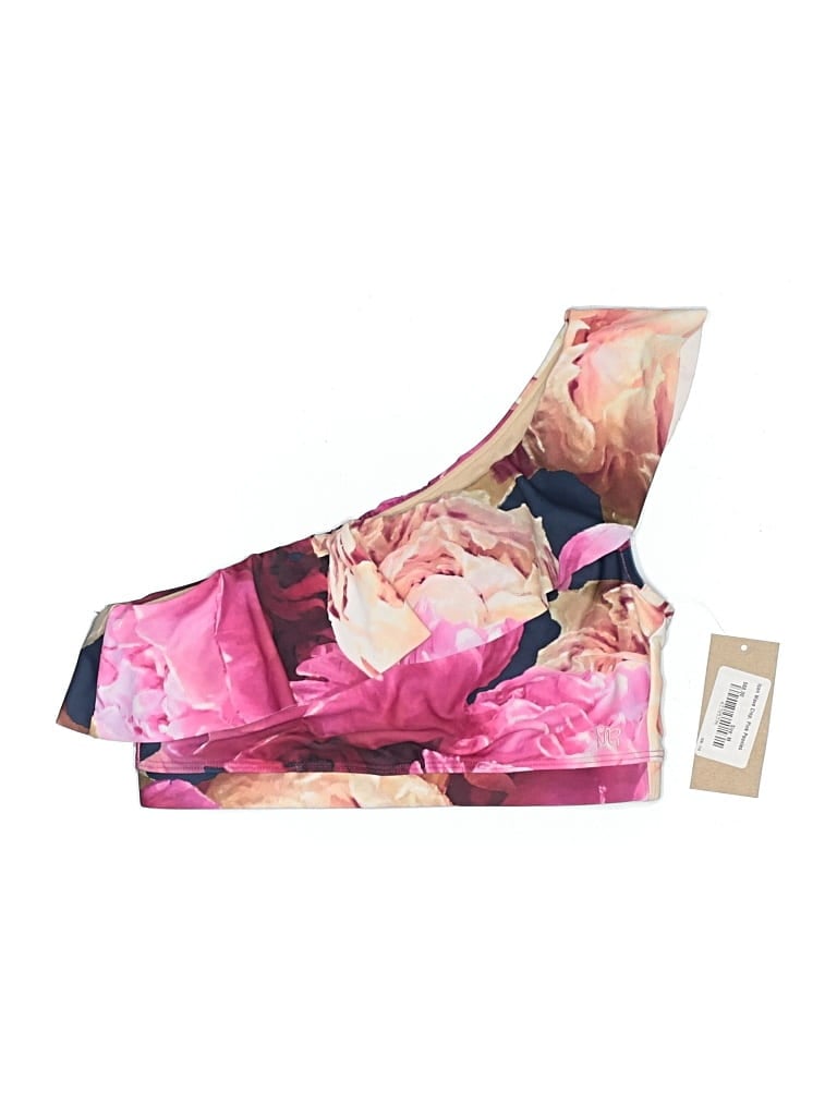 Albion Swimsuit Top Pink Floral Pattern Swimwear