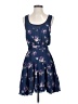 Guess 100% Polyester Floral Blue Casual Dress Size XS - photo 1