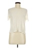 TSE 100% Linen Ivory Short Sleeve Top Size M - photo 1