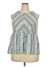 True Craft 100% Cotton Teal Sleeveless Blouse Size 2X - photo 1