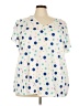 BLOOMCHIC Polka Dots Ivory Short Sleeve T-Shirt Size 22 - photo 1