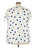 BLOOMCHIC Polka Dots Ivory Short Sleeve T-Shirt Size 22 - photo 2