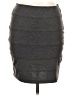 Basic House Solid Gray Casual Skirt Size L - photo 1