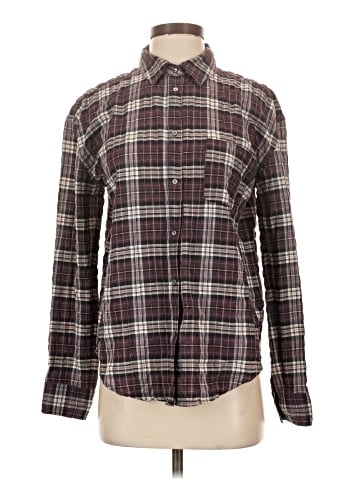 Elizabeth and James Long Sleeve Button-Down Shirt (view 1)