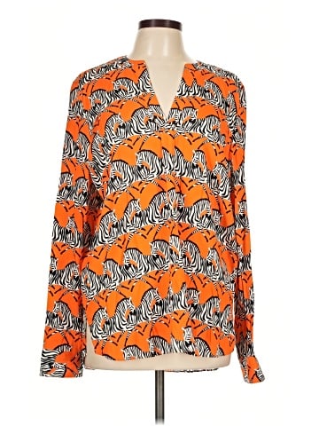 Assorted Brands Long Sleeve Silk Top (view 1)
