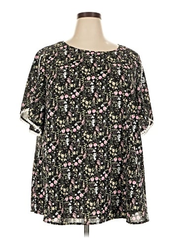 BLOOMCHIC Short Sleeve Blouse (view 1)