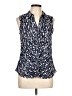 Cable & Gauge Blue Sleeveless Blouse Size L - photo 1