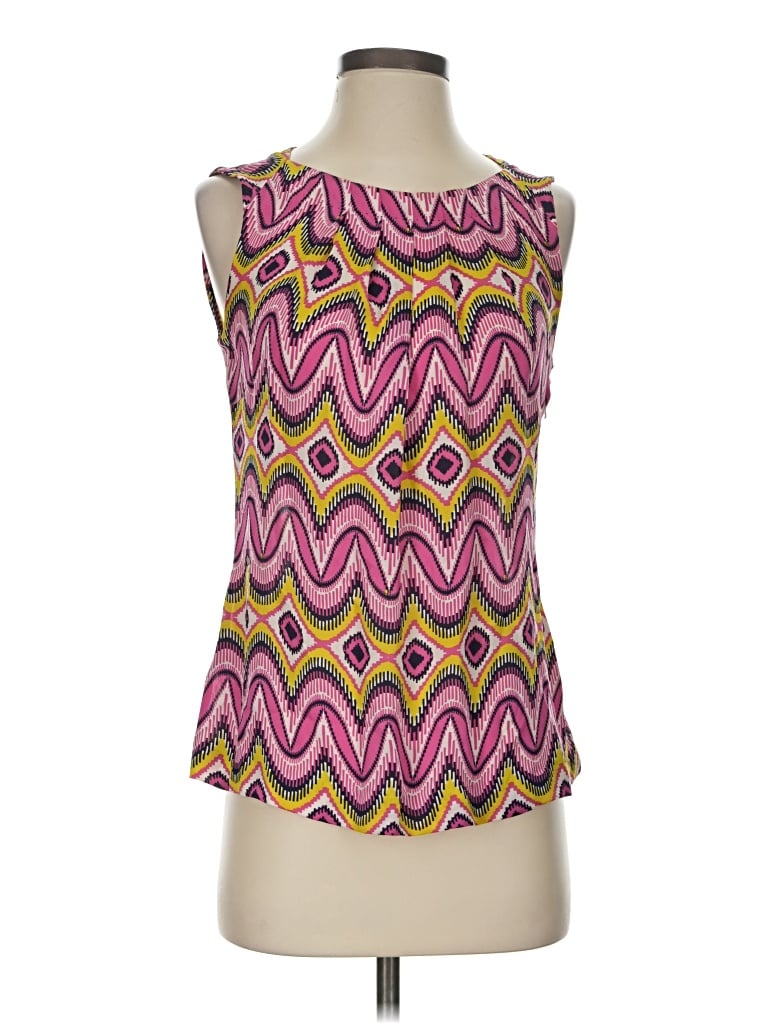 Pre-owned Tory Burch Sleeveless Silk Top Purple Halter Neckline Tops