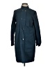 Wrap 100% Cotton Blue Trenchcoat Size 4 - photo 1