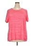 Be Inspired 100% Polyester Stripes Pink Active T-Shirt Size 3X - photo 1