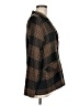 Flax 100% Cotton Plaid Brown Blazer Size 6 (S) - photo 4